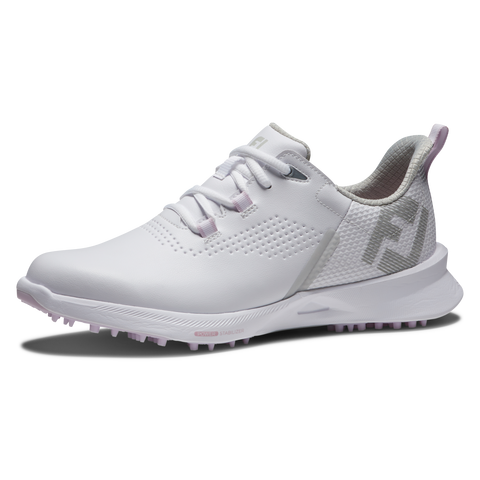 ECCO Women's S-Three Golf Shoe-White/Bubblegum