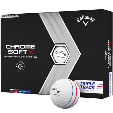 Callaway Chrome Soft - Truvis Red Golf Balls<BR><B><font color = red>SALE</b></font>