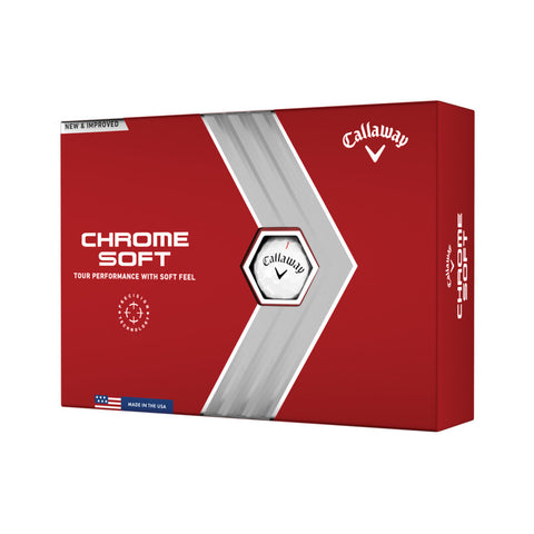 Callaway Chrome Soft - Truvis Red Golf Balls<BR><B><font color = red>SALE</b></font>