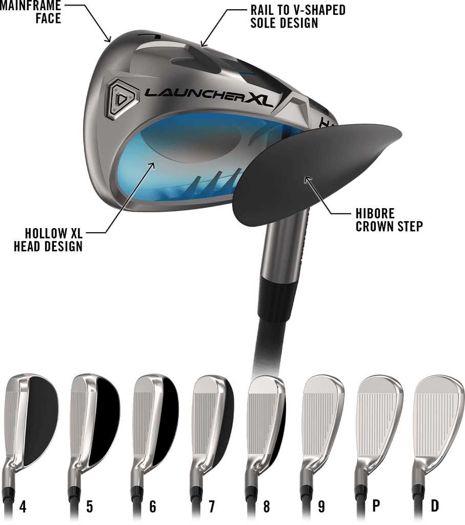 Cleveland Golf Launcher XL Halo Irons  - Graphite
